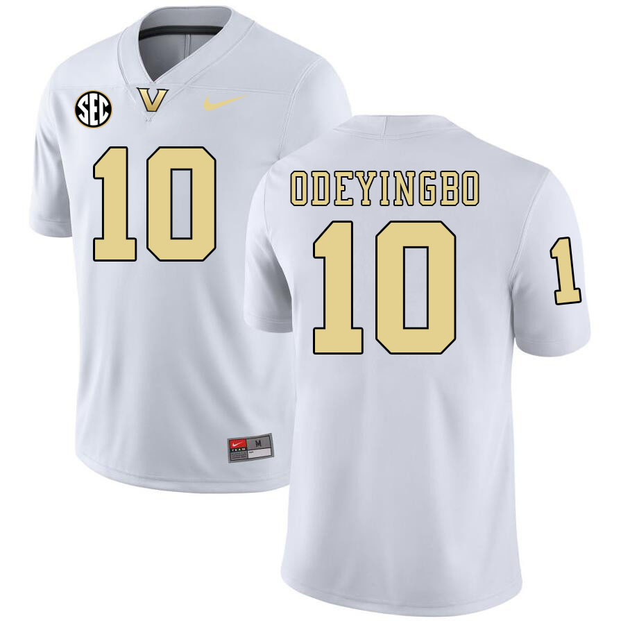 Dayo Odeyingbo Jersey,Vanderbilt Commodores #10 Dayo Odeyingbo Football Jersey,Uniforms-White 2024 Dayo Odeyingbo Jersey,Vanderbilt Commodores #10 Dayo Odeyingbo Football Jersey,Uniforms-White 2024